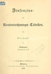 Tapa de Zinseszins und Rentenrechnungs-Tabellen