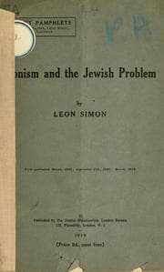 Tapa de Zionism and the Jewish problem