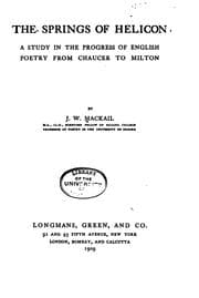 Tapa de The springs of Helicon