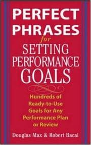Tapa de Perfect phrases for setting performance goals