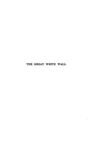 Tapa de The great white wall