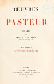 Tapa de ¿uvres de Pasteur