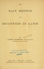 Tapa de An easy method for beginners in Latin