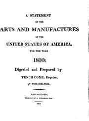 Tapa de A statement of the arts and manufactures of the United States of America, for the year 1810