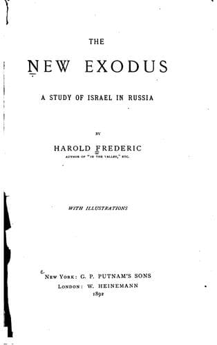 Tapa de The new exodus