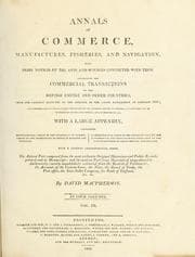 Tapa de Annals of commerce, manufactures, fisheries, and navigation