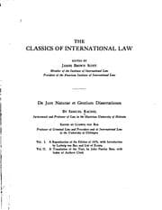 Tapa de Samuelis Rachelii, De jure naturae et gentium dissertationes