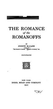 Tapa de The romance of the Romanoffs
