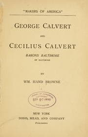 Tapa de George Calvert and Cecilius Calvert