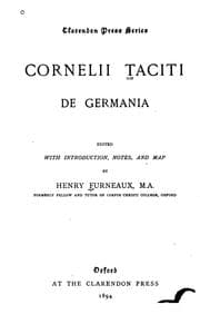 Tapa de Cornelii Taciti de Germania