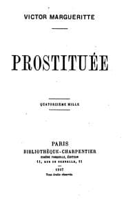 Tapa de Prostituée, roman