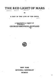 Tapa de The red light of Mars, or, A day in the life of the devil