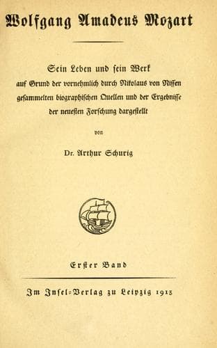 Tapa de Wolfgang Amadeus Mozart