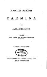 Tapa de P. Ovidii Nasonis Carmina