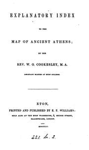 Tapa de Explanatory index to the map of ancient Athens