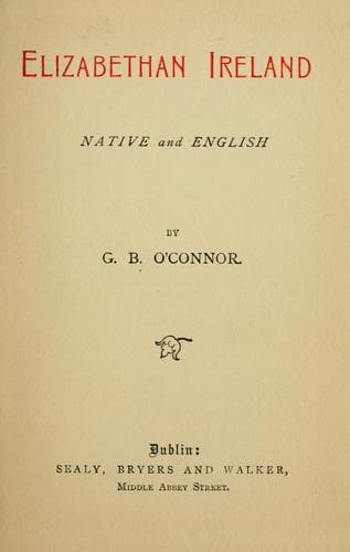 Tapa de Elizabethan Ireland