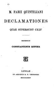 Tapa de M. Fabii Quintiliani declamationes quae supersunt CXLV
