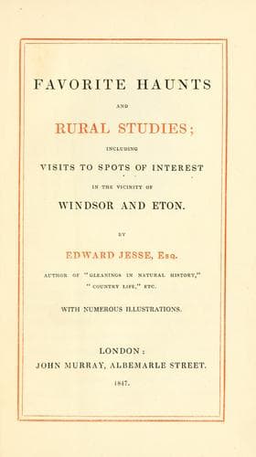 Tapa de Favorite haunts and rural studies