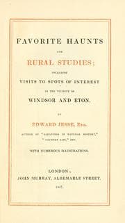 Tapa de Favorite haunts and rural studies