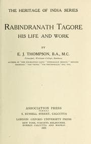 Tapa de Rabindranath Tagore, his life and work
