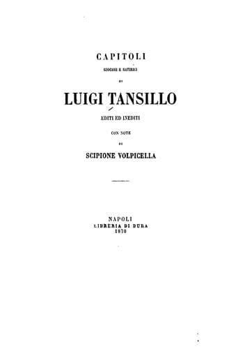Tapa de Capitoli giocosi e satirici
