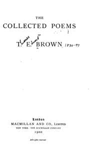Tapa de The collected poems of T.E. Brown