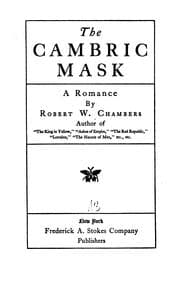 Tapa de The cambric mask