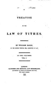 Tapa de A treatise on the law of tithes