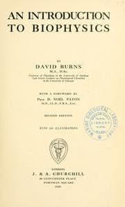Tapa de An introduction to biophysics