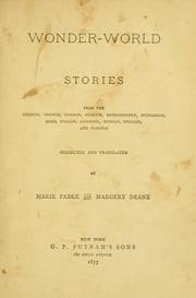 Tapa de Wonder-world stories