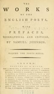 Tapa de The works of the English poets