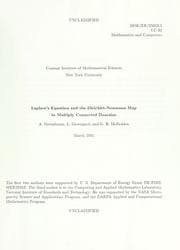 Tapa de Laplace's equation and the Dirichlet-Neumann map in multiply connected domains