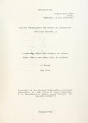 Tapa de Elementary waves and Riemann solutions: their theory and their role in science
