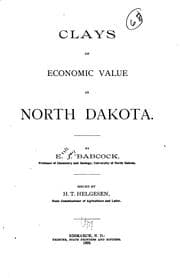 Tapa de Clays of economic value in North Dakota