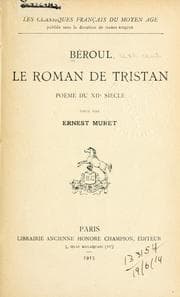 Tapa de Le roman de Tristan, poème du 12e siècle