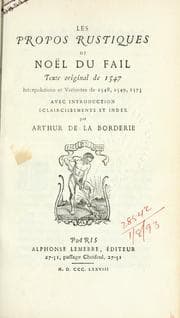 Tapa de Les propos rustiques