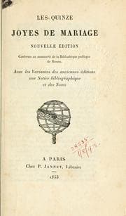 Tapa de Les quinze joyes de mariage