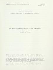 Tapa de The zonally symmetric motion of the atmosphere