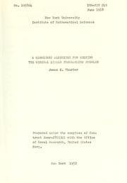 Tapa de A  geometric algorithm for solving the general linear programming problem