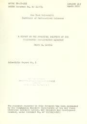 Tapa de A report on the numerical solution of the geostrophic conservation equation