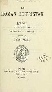 Tapa de Le roman de Tristan par Béroul et un anonyme poème du 12e siècle