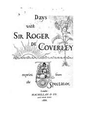 Tapa de Days with Sir Roger de Coverly