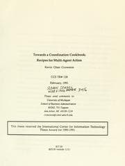 Tapa de Towards a coordination cookbook