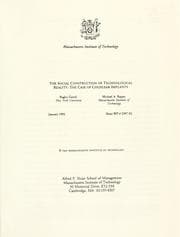 Tapa de The social construction of technological reality