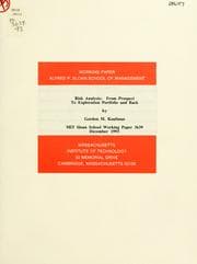 Tapa de Risk analysis