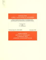 Tapa de Stock market reaction to information technology outsourcing