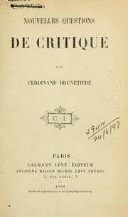 Tapa de Nouvelles questions de critique