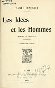 Tapa de Les idées et les hommes
