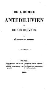 Tapa de De l'homme antédiluvien et de ses oeuvres