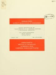 Tapa de Dispute resolution and the transformation of U.S. industrial relations